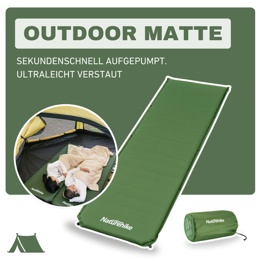 Selbstaufblasende Outdoor-Matte – Komfort ohne Kompressor