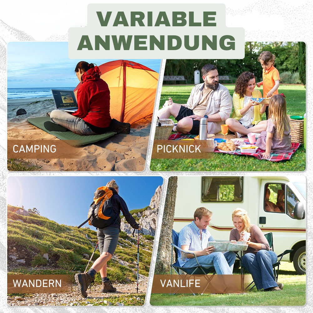 Selbstaufblasende Outdoor-Matte – Komfort ohne Kompressor