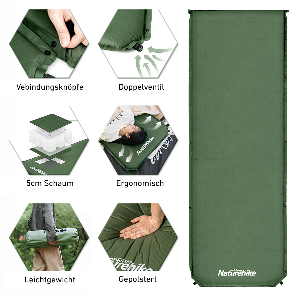 Selbstaufblasende Outdoor-Matte – Komfort ohne Kompressor