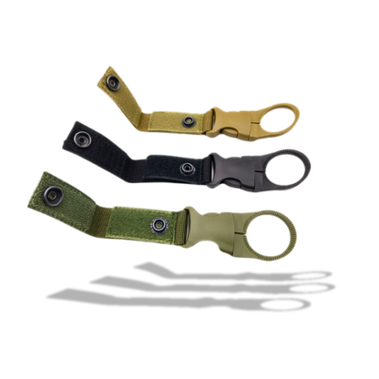 Gurtband-Schnalle mit Flaschenhalter – griffbereit und platzsparend