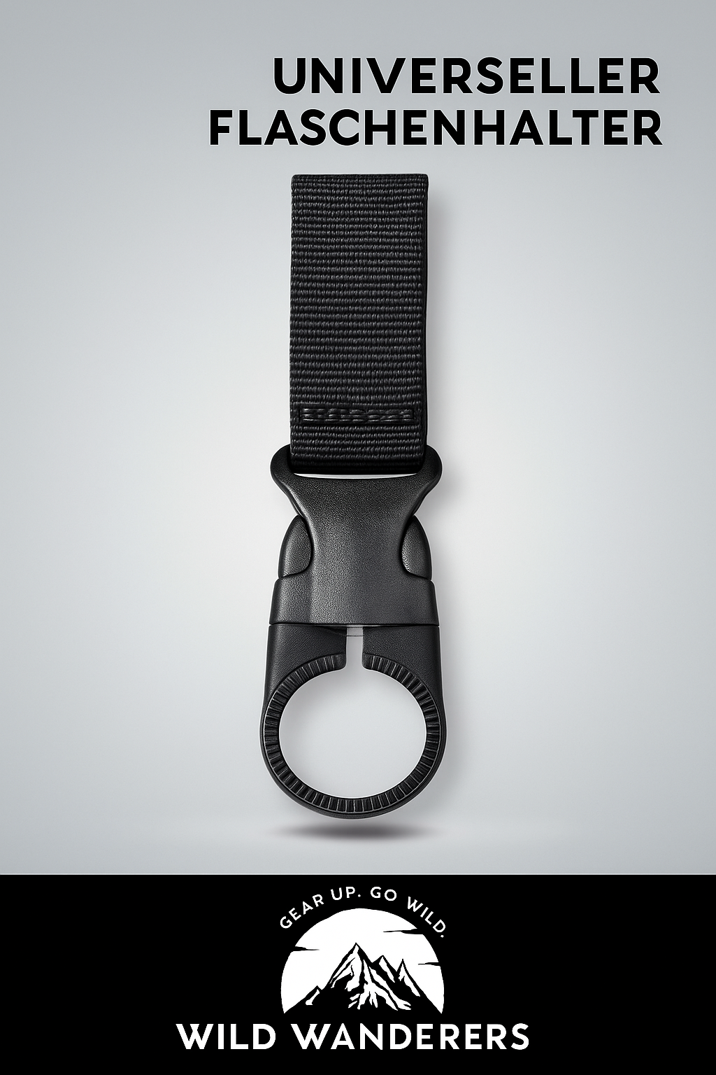 Gurtband-Schnalle mit Flaschenhalter – griffbereit und platzsparend