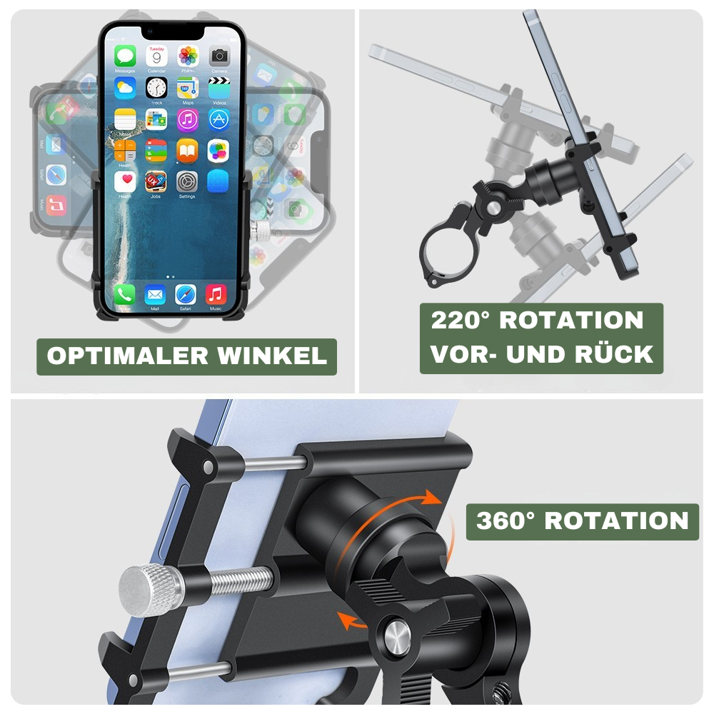 360° Smartphone-Halter fürs Bike – Sichere Navigation, volle Kontrolle
