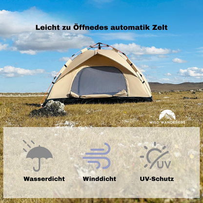 Schnell Aufbaubares Zelt, wasserdicht, winddicht und perfekten Sonnenschutz